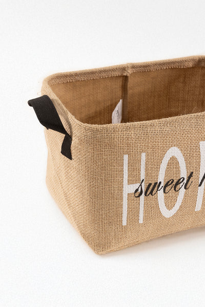 Tidy Jüt Home Yazılı Sepet (30x22x18 cm) 6014