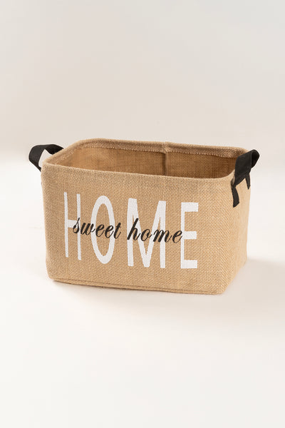 Tidy Jüt Home Yazılı Sepet (37x27x25cm) 6013