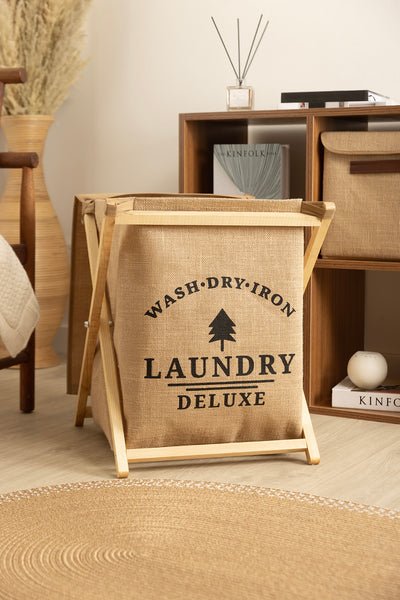 Tidy Jüt Katlanır Çamaşır Sepeti (40x30x50cm) 6022