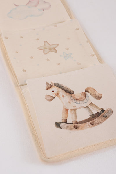 Tidy Kids Atlı Karınca Desenli Poplin 3'lü Duvar Organizeri (20x60cm) 6021