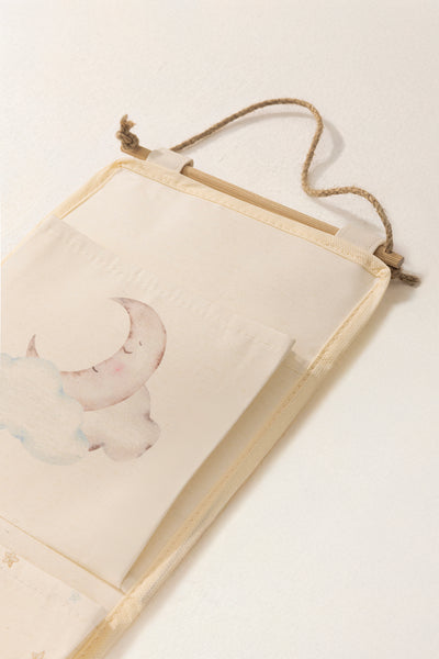 Tidy Kids Atlı Karınca Desenli Poplin 3'lü Duvar Organizeri (20x60cm) 6021