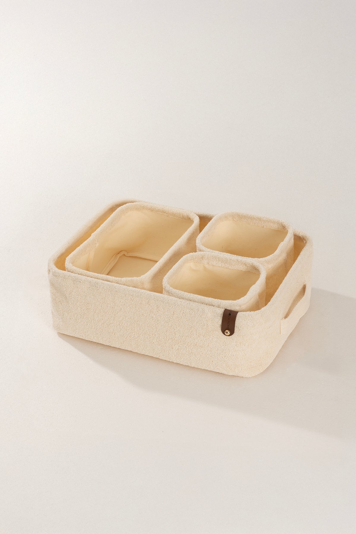 Tidy Pamuk Kumaş 4'lü Çekmece İçi Organize 6017