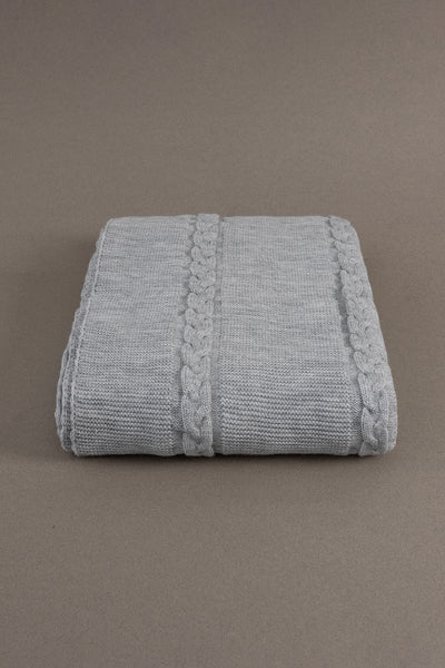 Trenza Gri Çift Kişilik Battaniye 200x220 15030