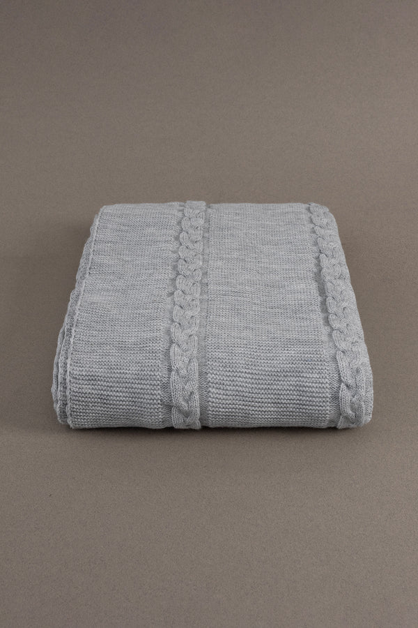 Trenza Gri Tv Battaniyesi 130x170 15032