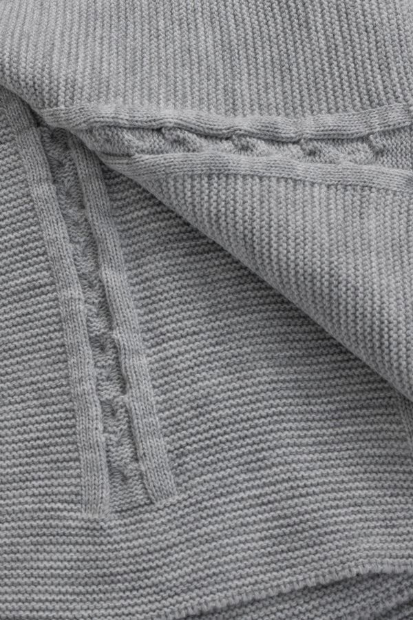 Trenza Gri Tv Battaniyesi 130x170 15032