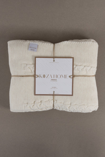 Trenza Krem Tek Kişilik Battaniye 160x220 15026