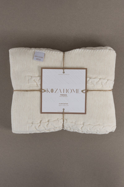 Trenza Krem Tv Battaniyesi 130x170 15027