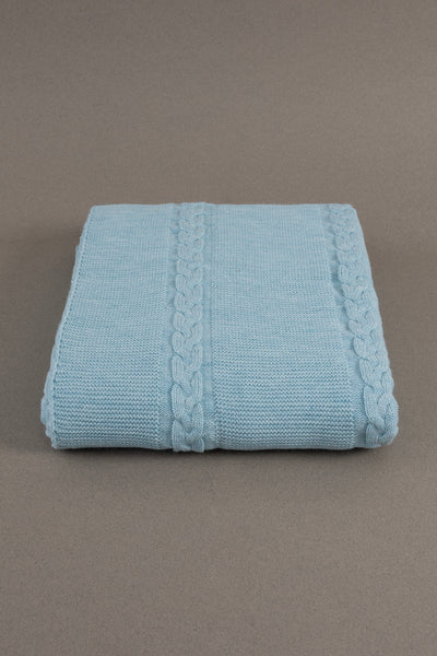 Trenza Mavi Tek Kişilik Battaniye 160x220 15046