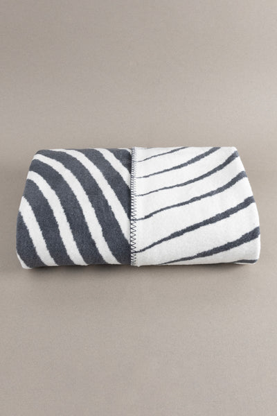 Twin Battaniye Soft Pamuklu Çift Kişilik Battaniye Antrasit Krem 200 x 220 5038A