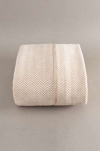 Twin Battaniye Soft Pamuklu Çift Kişilik Battaniye Kahve Krem 200 x 220 5020A