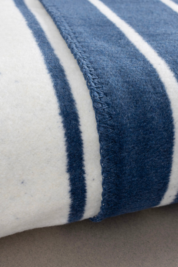 Twin Battaniye Soft Pamuklu Çift Kişilik Battaniye Mavi Krem 200 x 220 5027A