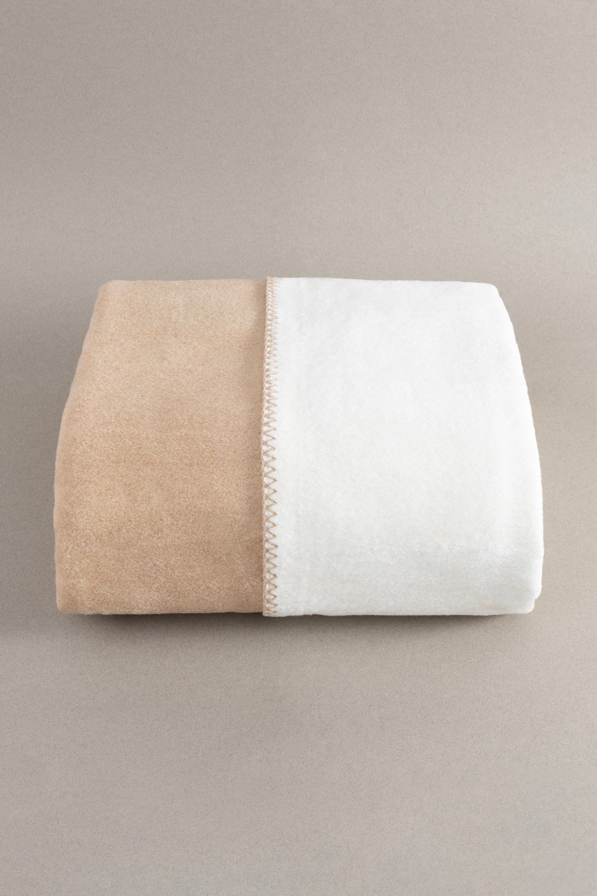 Twin Soft Pamuklu Çift Kişilik Battaniye Kahve Krem 200 x 220 5010A