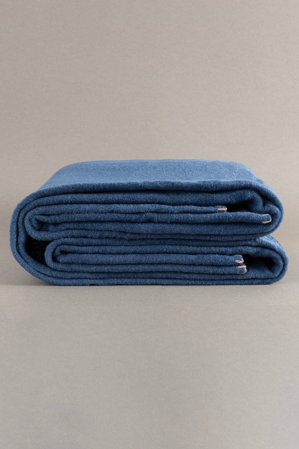 Twin Soft Pamuklu Çift Kişilik Battaniye Kahve Mavi 200 x 220 5012A