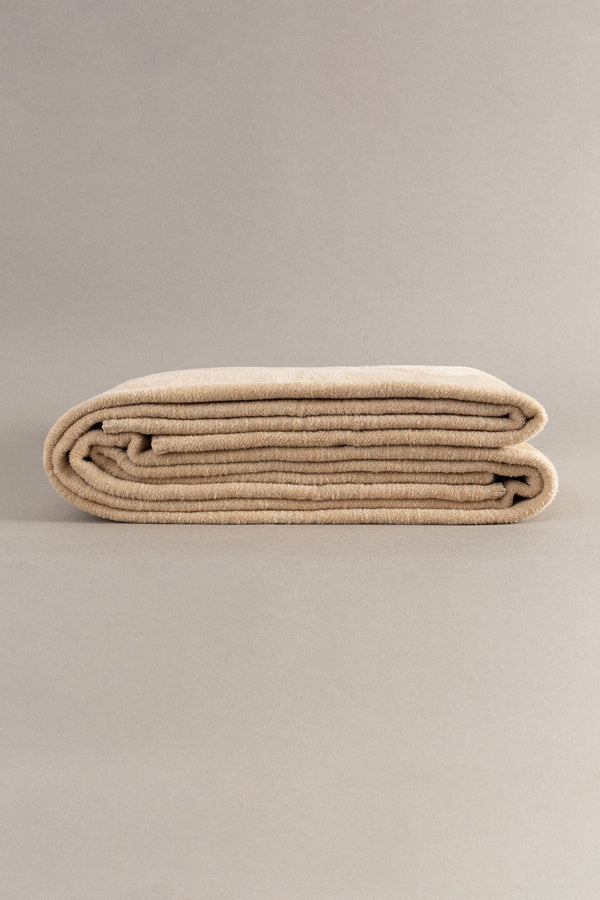 Twin Soft Pamuklu Tek Kişilik Battaniye Kahve Krem 150 x 200 5006A