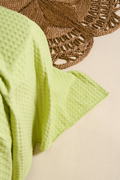 Viva %100 Pamuk Lime Yeşil Pike 200x220 2604