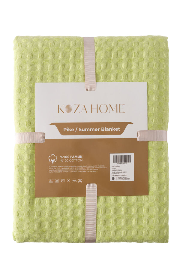 Viva %100 Pamuk Lime Yeşil Pike 200x220 2604