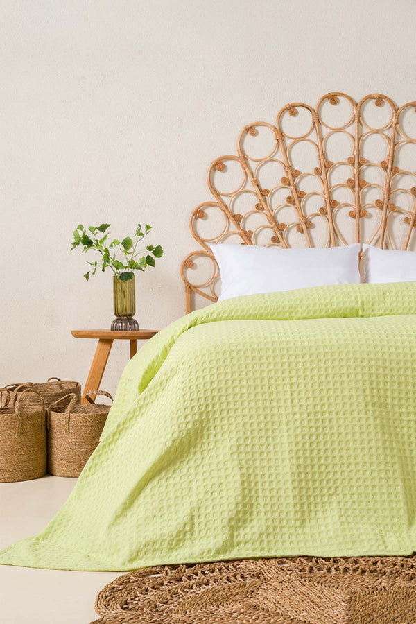 Viva %100 Pamuk Lime Yeşil Pike 200x220 2604