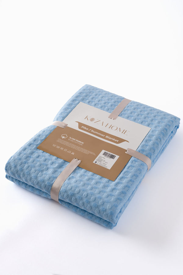 Viva %100 Pamuk Mavi Pike 200x220 2602