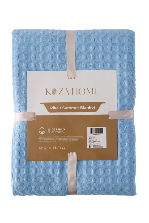 Viva %100 Pamuk Mavi Pike 200x220 2602