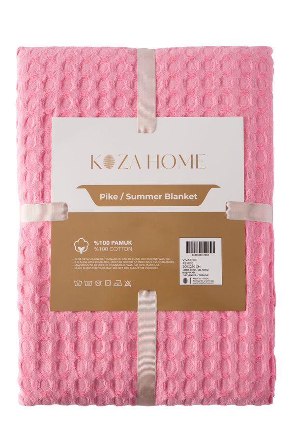 Viva %100 Pamuk Pembe Pike 200x220 2605