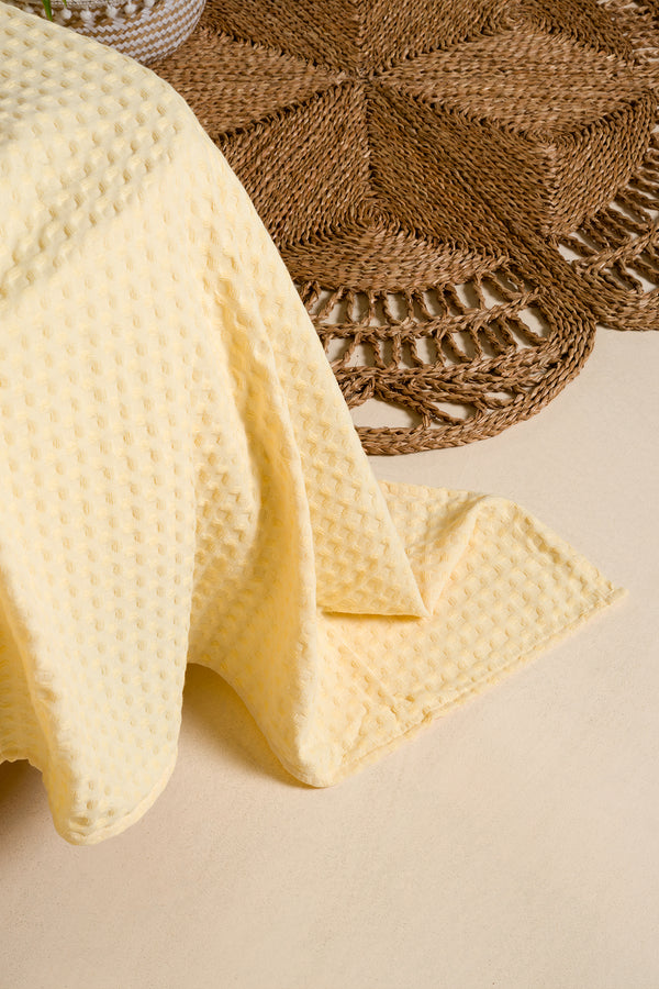 Viva %100 Pamuk Sarı Pike 200x220 2600