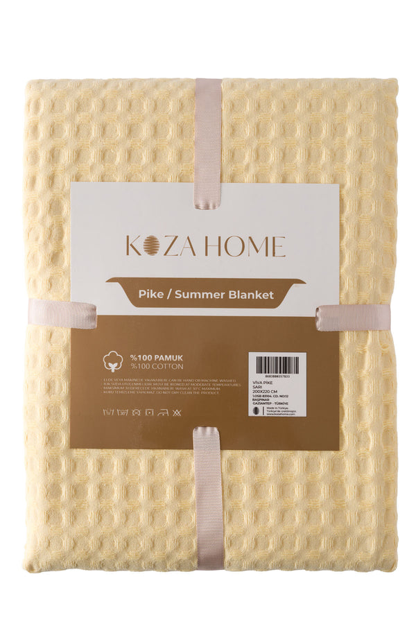 Viva %100 Pamuk Sarı Pike 200x220 2600