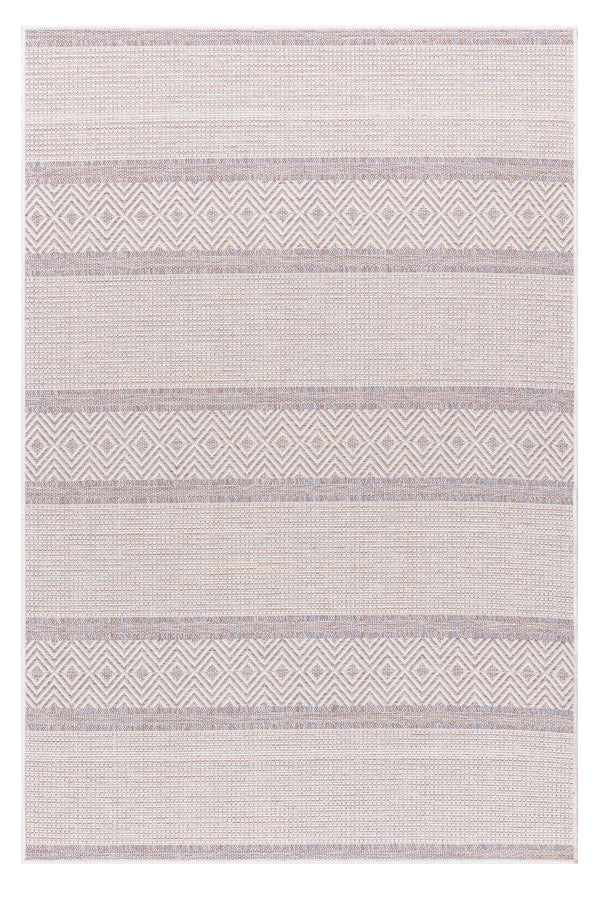 Vivaldi Kahve Mavi Modern Halı A0057A