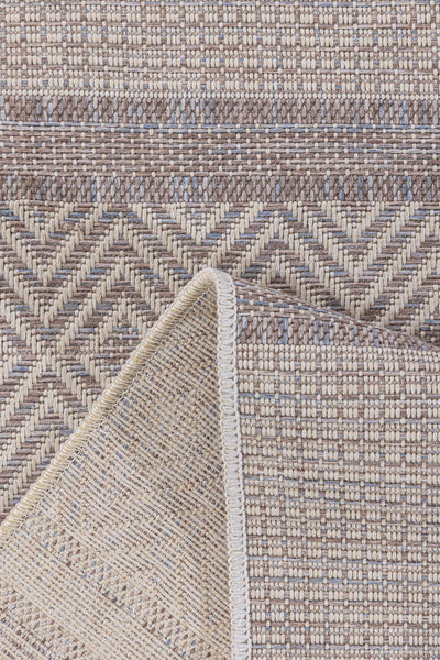 Vivaldi Kahve Mavi Modern Halı A0057A