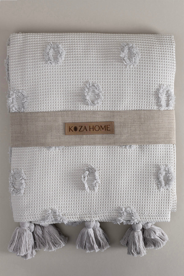 Wanda Gri Çift Kişilik Pike 220x240 5025