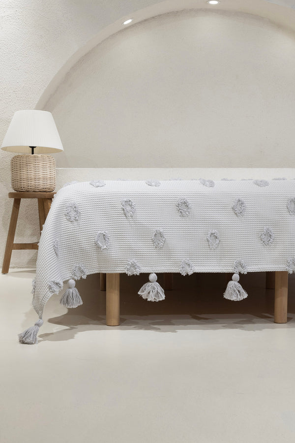 Wanda Gri Çift Kişilik Pike 220x240 5025