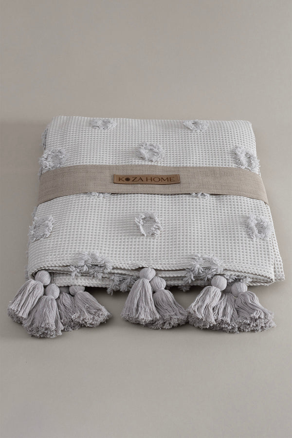 Wanda Gri Çift Kişilik Pike 220x240 5025