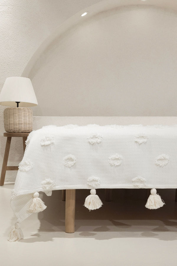 Wanda Krem Çift Kişilik Pike 220x240 5025