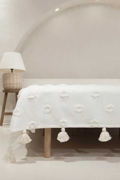 Wanda Krem Çift Kişilik Pike 220x240 5025