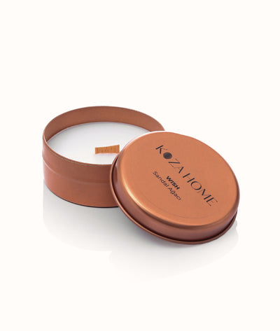 Wish Ahşap Fitil Sandal Ağacı Kokulu Mum 1912