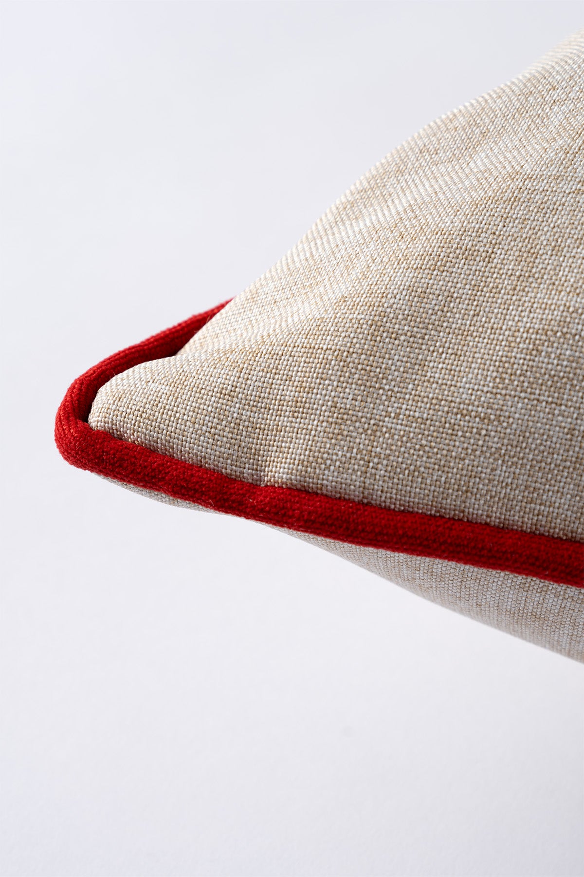 Xmas Bej Nakşlı Biyeli Kırlent Kılıfı 45X45 2550