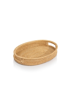 Meander Dekoratif El Yapımı Rattan Çok Amaçlı Tepsi 32cm 8977 - Koza Home (1)