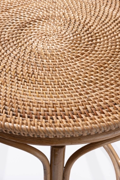 Meander Natural El Yapımı Dekoratif Rattan Sehpa 41cmx43cm 8837 - Koza Home (1)