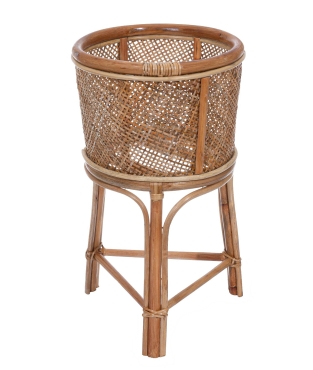 Meander Natural Koyu Rattan Örme Çiçeklik 50x29 8785 - Koza Home