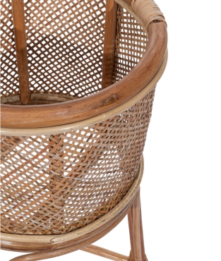 Meander Natural Koyu Rattan Örme Çiçeklik 50x29 8785 - Koza Home (1)